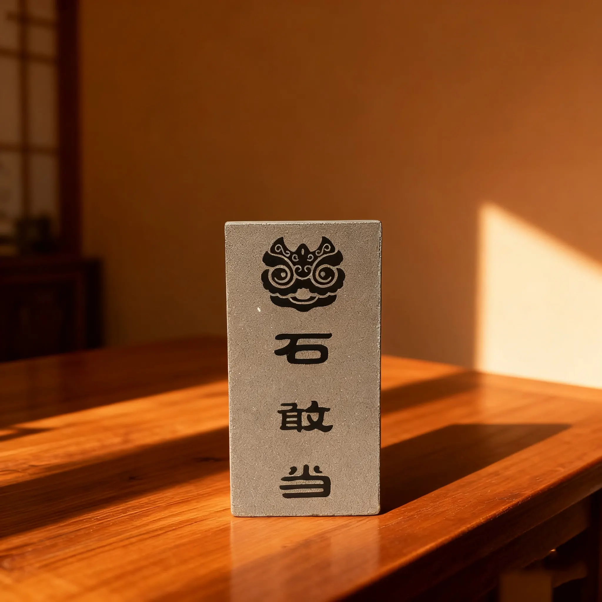 中式祈福桌面石材摆件定制案例